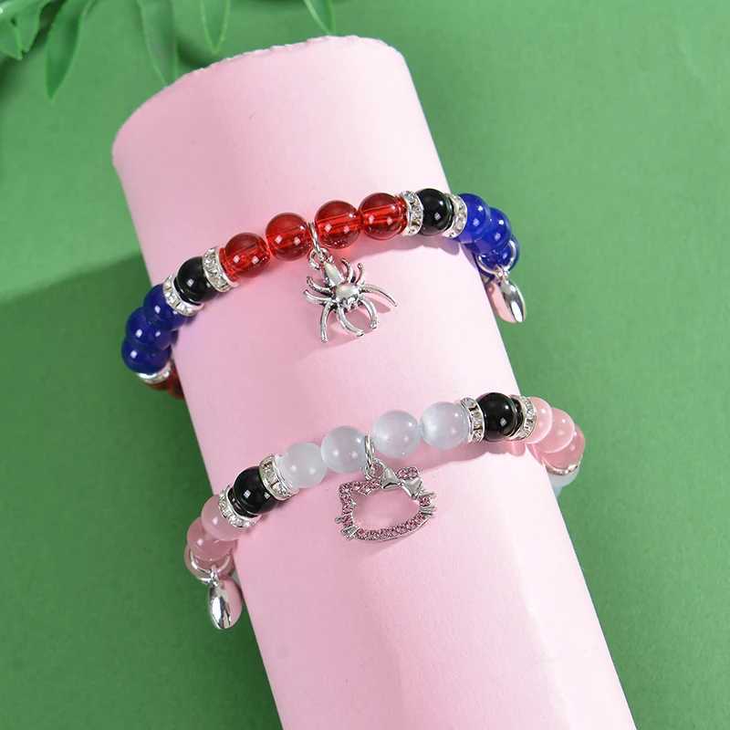 Matching spider bracelets for couples matching heart magnets to attract charm friendship bracelets for couples jewelry gifts W240913