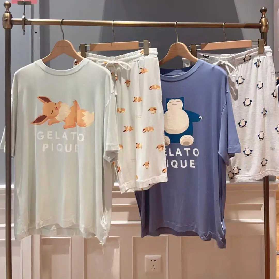 Room Wear Ladies Couple Pajamas Set Men Women Sleepwear Loungwear Modal weight 60-85kg (with Tags ) Y240913