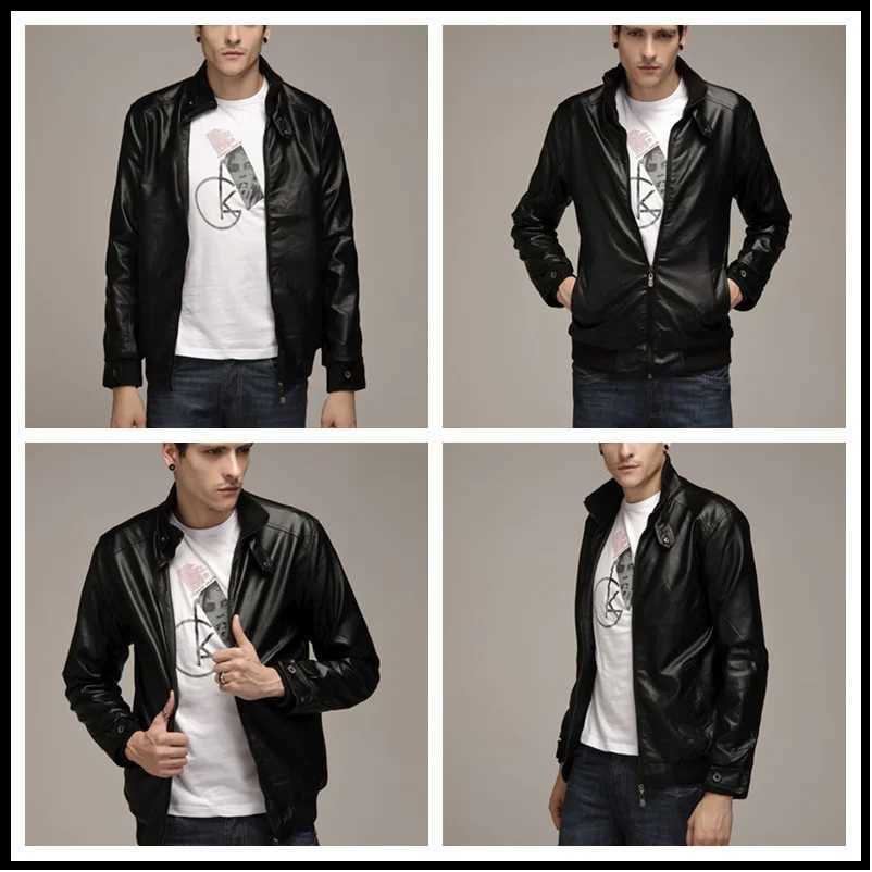 Mens Leather Jackets Men Jacket High Quality Classic Motorcycle Bike Cowboy Jackets Male Plus Thick Coats S-5XLX240913