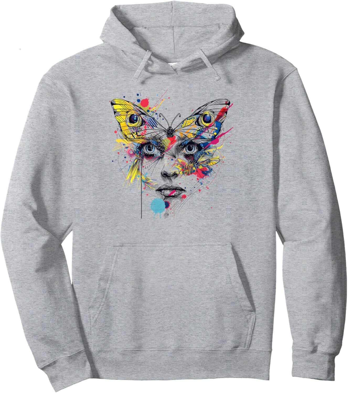 Hoodie for Mens Womens Butterfly Art Insect Lover Graphic Drawing Design Pullover Hoodie Graphic Hoodies sweatshirt Pullover Long Sleeve