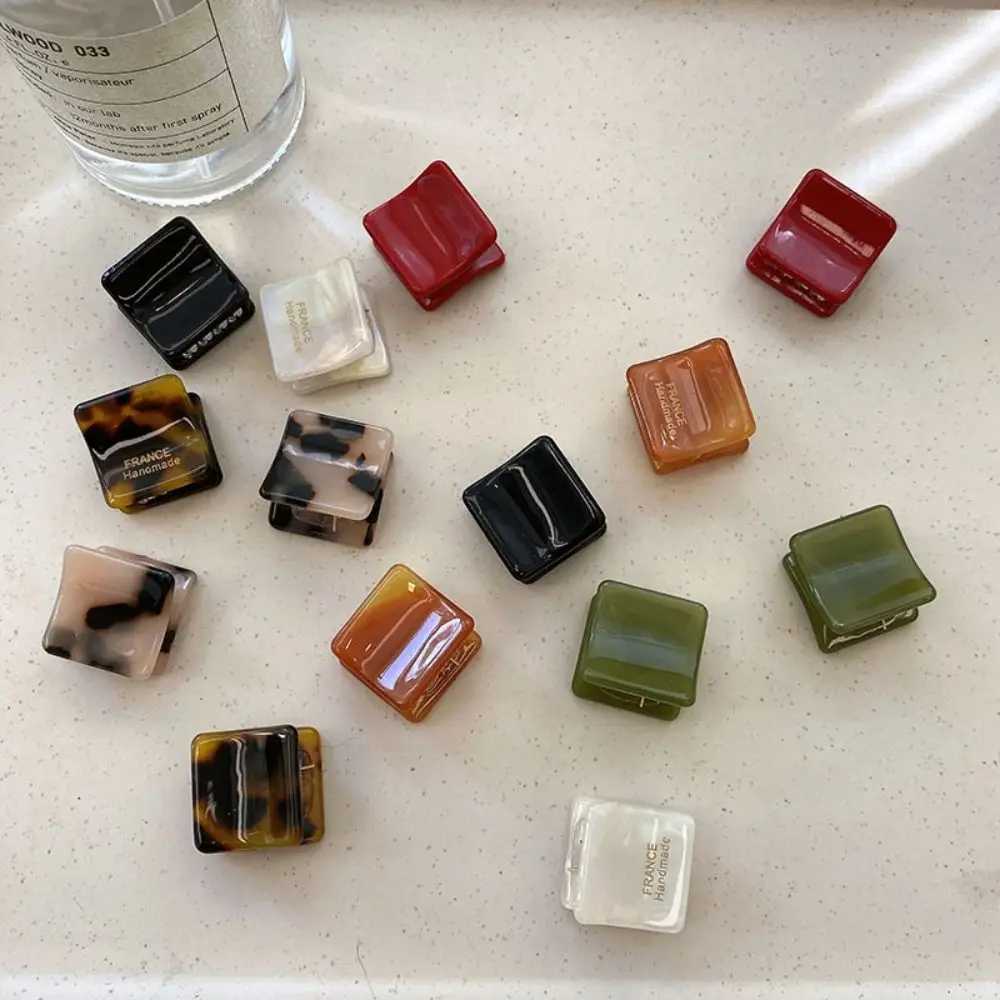 Mini Hair Claw Hair Accessories Hair Grab Clip Y2K Acetate Hair Clips Barrettes High Ponytail Clip Summer Crab Vintage TrendyX240912