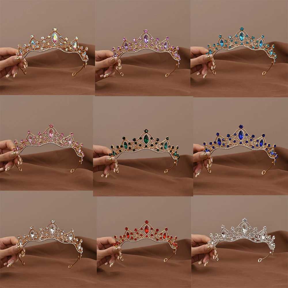 Princess Queen Vintage Baroque Crystal Crown Rhinestone Tiara For Women Bridal Weeding Party Prom Jewelry Hair AccessoriesX240913