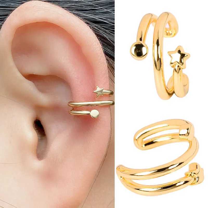 15 Designs Ear Cuffs Clip On Non Pierced Hole Ear Cuff Fake Without Piercing Cartilage Conch Earring Adjustable EaringX240913