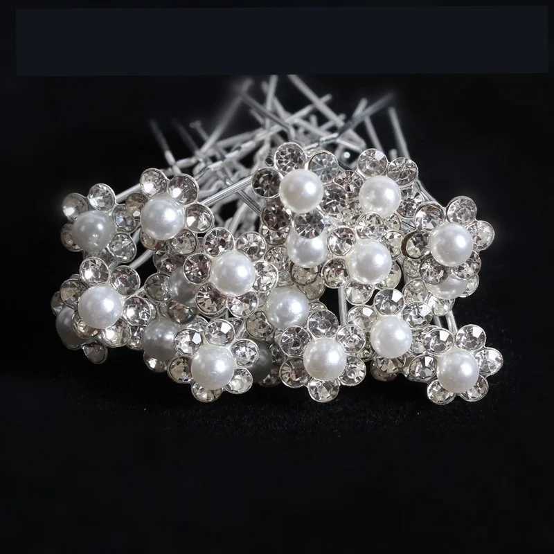 20Pcs Women U-shaped Pin Barrette Clip Hairpins Simulated Pearl Bridal Tiara Hair Accessories Wedding Hairstyle Design Tools HOTX240913