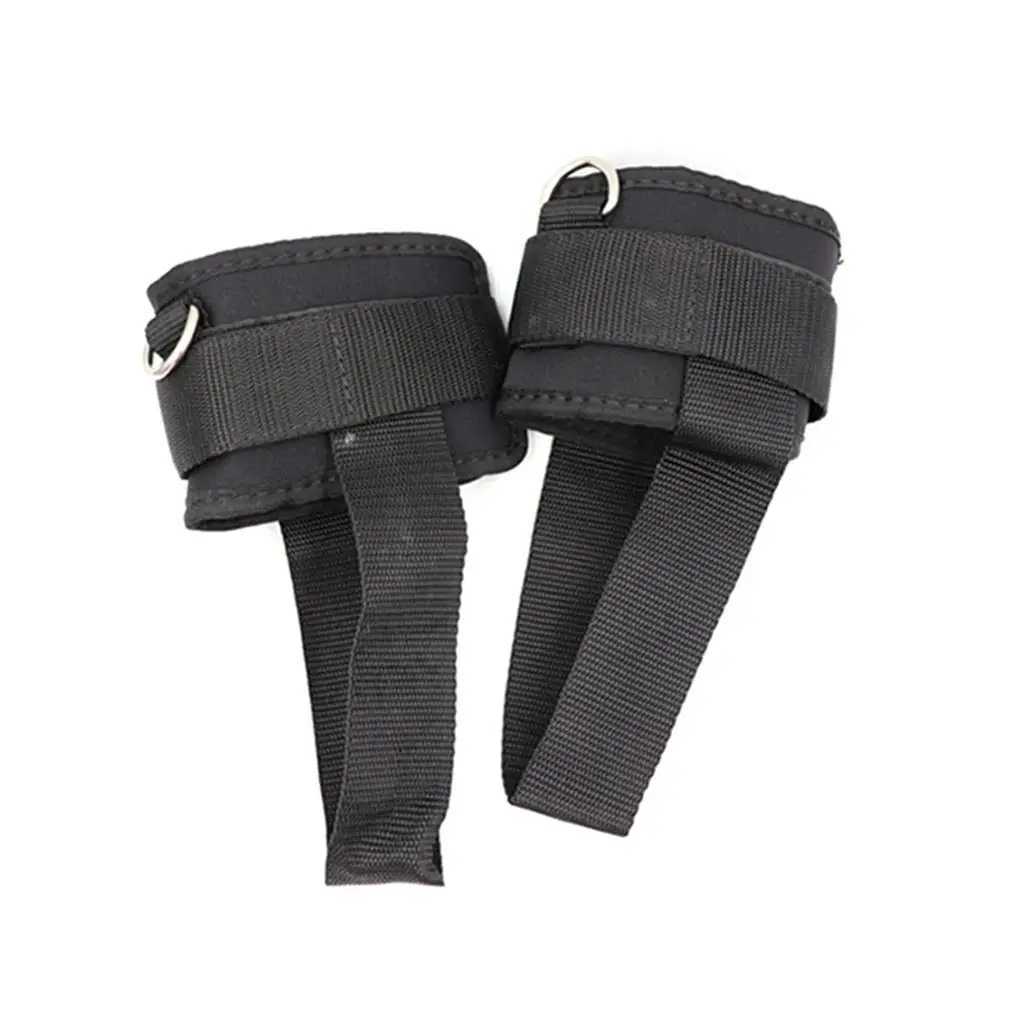 2 Pieces Fitness Ankle Straps D-Ring Cuffs Gym Leg Exercise Workouts Pulley with Buckle Sports Feet Guard for Cable Machines Y240913