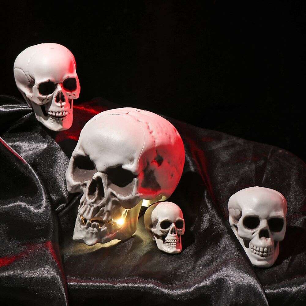 Halloween All Size Human Head Skeleton Hanging Skull Style Photo Prop Home Festival Event Party Decoration Game Supplies
