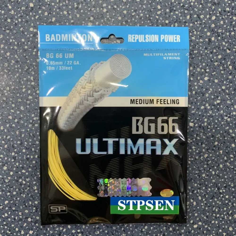 Random Color Badminton Racket String Tool Dia.0.7mm Length 10M Racquet Wire BG65 BG65Ti BG66ultmax Racquet Stringing Y240912