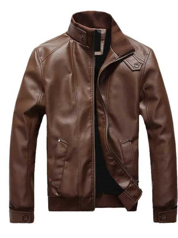 2023 Autumn Mens Leather Jackets Men Jacket High Quality Classic Motorcycle Bike Cowboy Jackets Male Plus Thick Coats S-2XlX240913