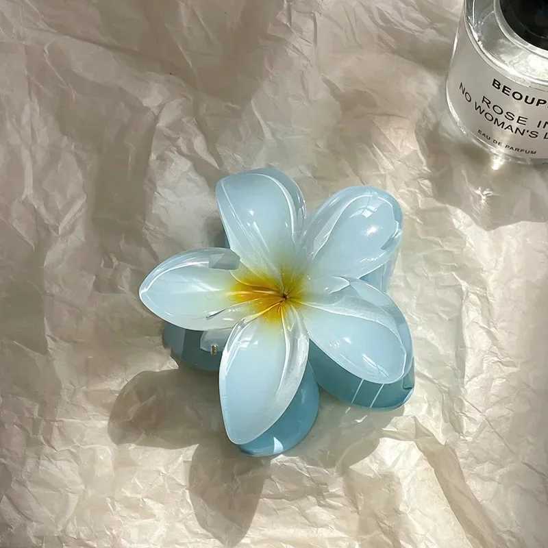 Bohemian Beach Vacation Lily Flower Hair Claw Sweet Hair Clip for Women Floral Claws Fashion Girl Accessories GiftX2409