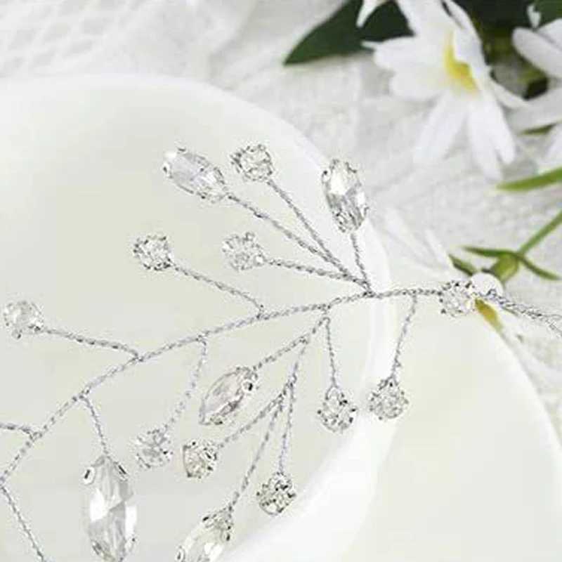 Women Wedding Bridal Hair Accessories for Party Hairband Rhinestone Hair Vine Fashion Hair Jewelry Handmade Prom Hair OrnamentsX240913