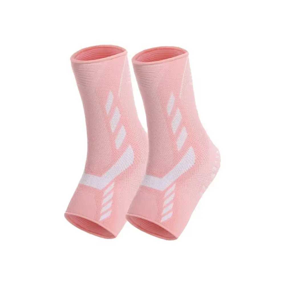 1 Pair Nylon Knitting Sports Ankle Support Compression Elastic Sports Gel Heel Pads Heel Cushion Soles Insole Y240913