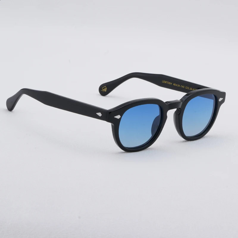 High quality acetate sunglasses suitable for male and female Lemtosh Tortoise black frame retro sunglasses gradient lens 240909
