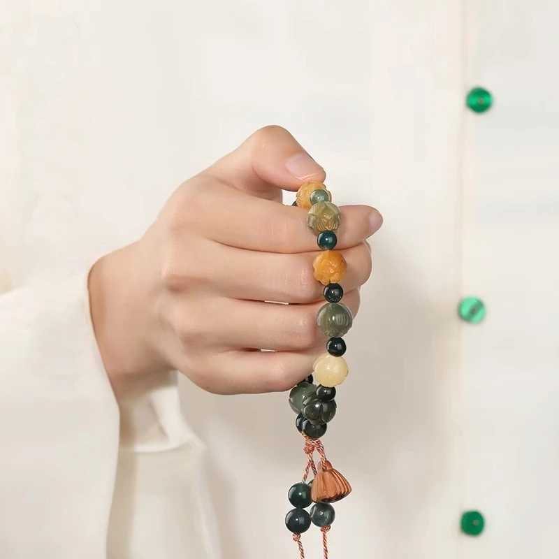 Xizang Buddha Bodhi Lotus Bead Bracelet Wood Bead Buddha Prayer Bracelet Men Yoga Alleviates Anxiety Charm Jewelry W240913