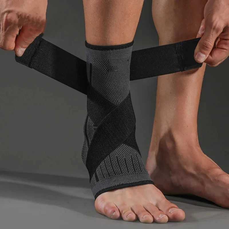 1PC Pressurized Bandage Ankle Support Ankle Brace Protector Foot Strap Elastic Belt Fitness Sports Gym Badminton Accessory Y240913