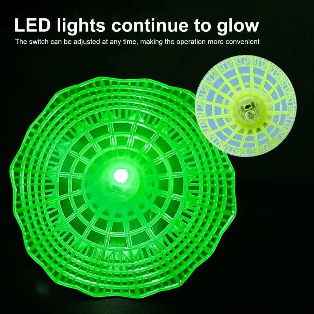 3/6Pcs 10*4cm Luminous Badminton Balls Set Built-in Button Battery Badminton For Adults Shuttlecocks LED Outdoor Sports Activity Y240912