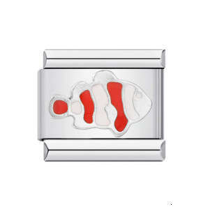 Hot Sell Cute Pet Series Titanium Welding Enamel Cartoon DIY Bead Bracelet Italian Charm Links Stainless Steel Fit 9Mm Jewelry Making Gifts