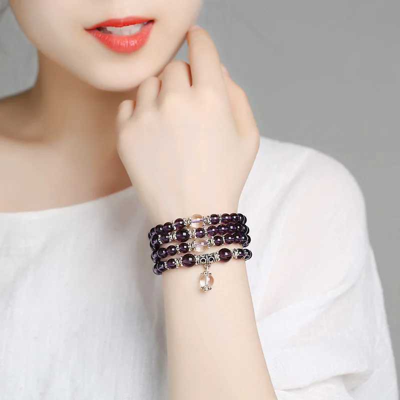 4PC Womens Fashion Trend Multi layer Beaded Bracelet Used for Date Travel Banquet Party Festival Dress W240913