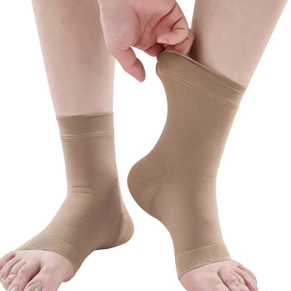 XZ 2pcs/Pair Medical Fasciitis Compression Ankle Socks Men and Women Outdoor Running Nylon Anti-sprain Pain Relief Protector Y240913