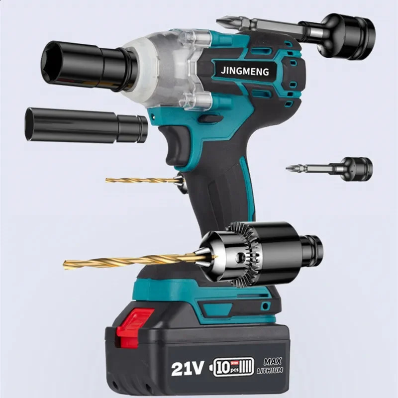 Cordless electric impact wrench tool brushless hand drill socket for 21V battery 240913