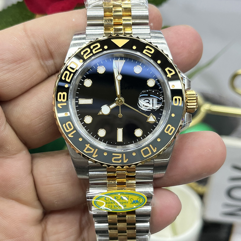 Top Mens Designer Watches Men High Quality CLean Factory V3 Automatic Cal.3285 Movement Ceramic Bezel Luminous Diving 100M Wristwatch Watch aaa