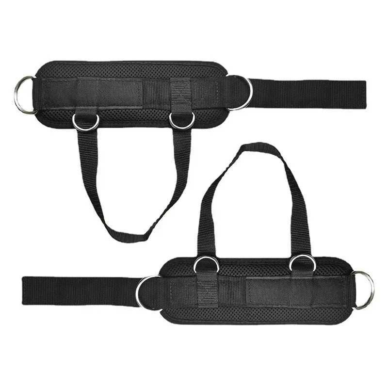 Workout Guard Buckle Ankle Pulley Machines For Gym Leg Cuffs Sport D-ring With Feet Sports Straps Adjustable Fitness Cable Y240913