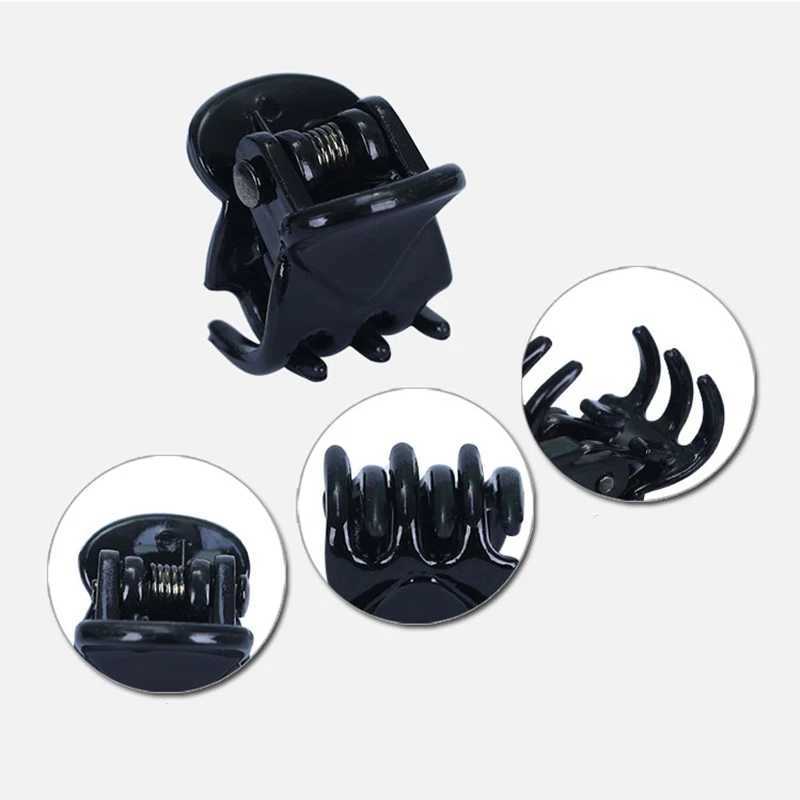 10-20Pcs Hair Claw Clips for Women Girls 1cm 1.5cm Black Brown Transparent Plastic Clamp for Ladies Headwear Hair AccessoriesX240912