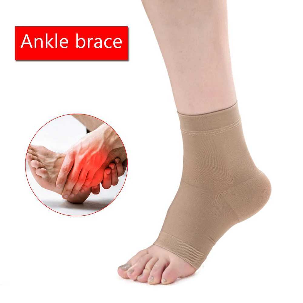 XZ 2pcs/Pair Medical Fasciitis Compression Ankle Socks Men and Women Outdoor Running Nylon Anti-sprain Pain Relief Protector Y240913