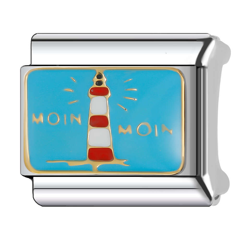 New Women's Gift Beautiful Bead Italian Charms Links Bangle Beads Fit 9mm Stainless Steel Bracelet Making DIY For Women Gifts Fashion Jewelry