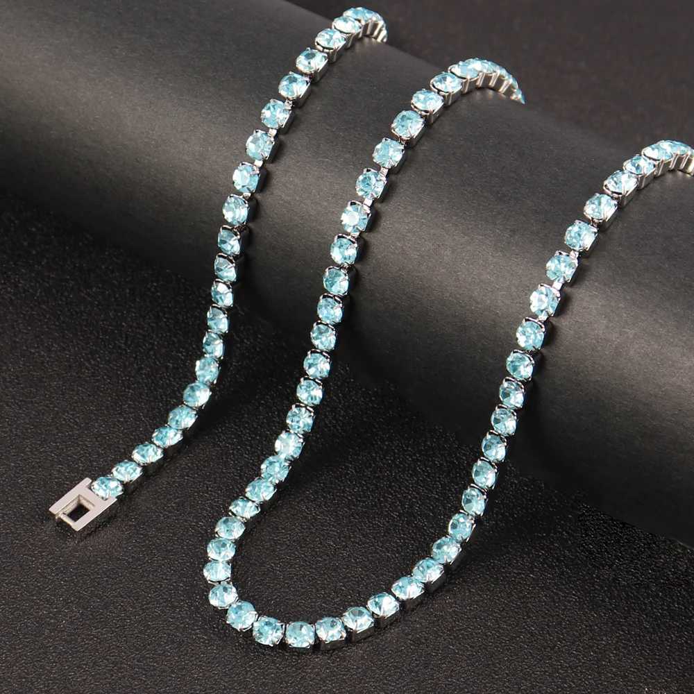 316L Stainless Steel 4mm Tennis Chain Bracelet For Women Mens Hip Hop Bracelets Luxury Color Crystal Zircon Bracelet JewelryX240913