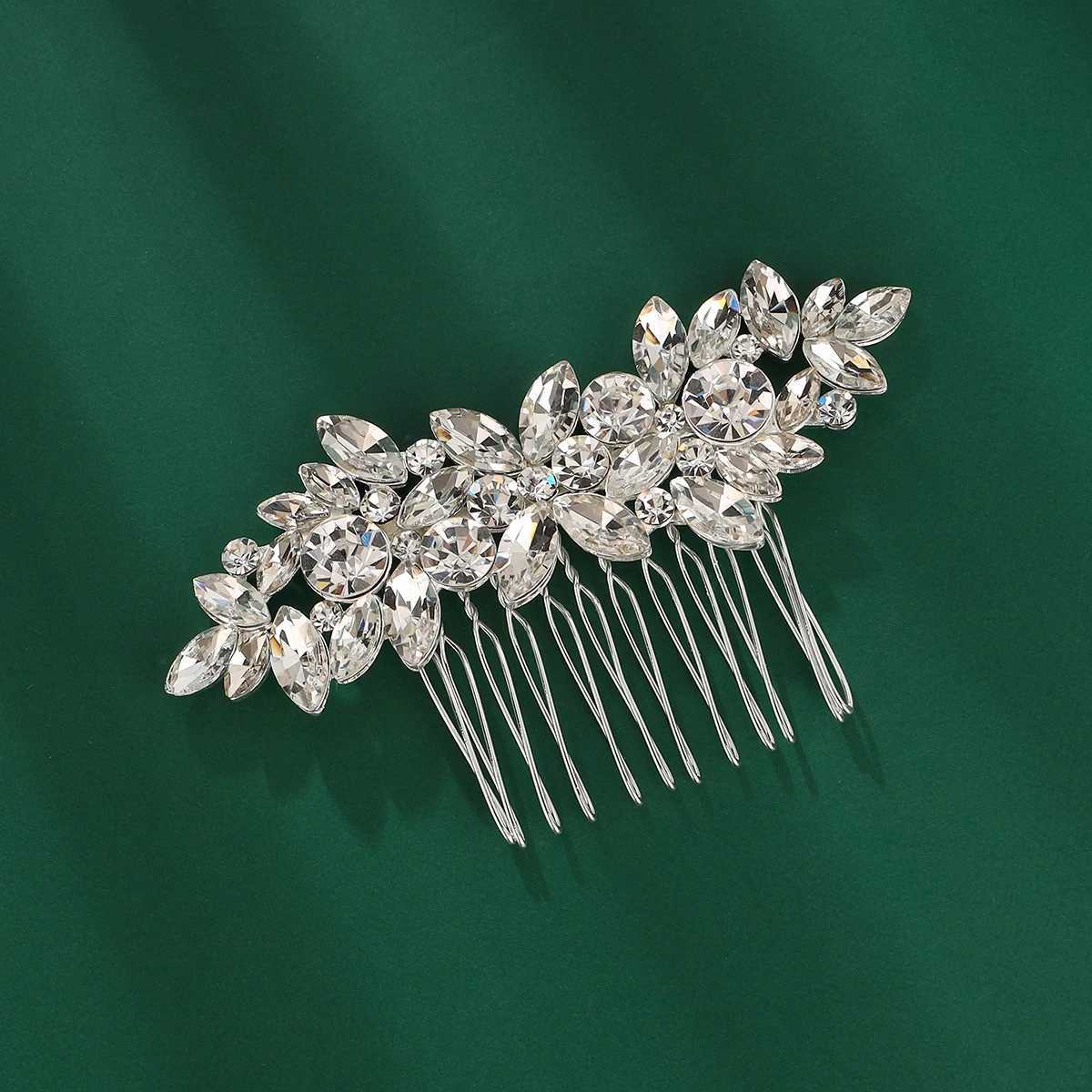 Elegant Rhinestone Bridal Hair Comb for Wedding Hair AccessoriesX240913
