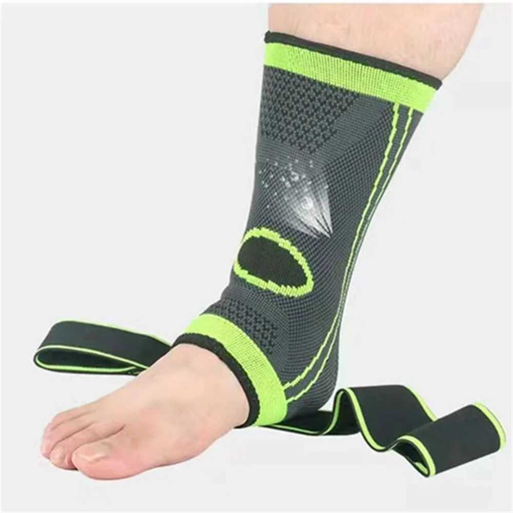 1pc Nylon Sports Gym Ankle Brace Protector Compression Strap Sleeves Support High Elastic Bandage Fitness Foot Protective Gear Y240913