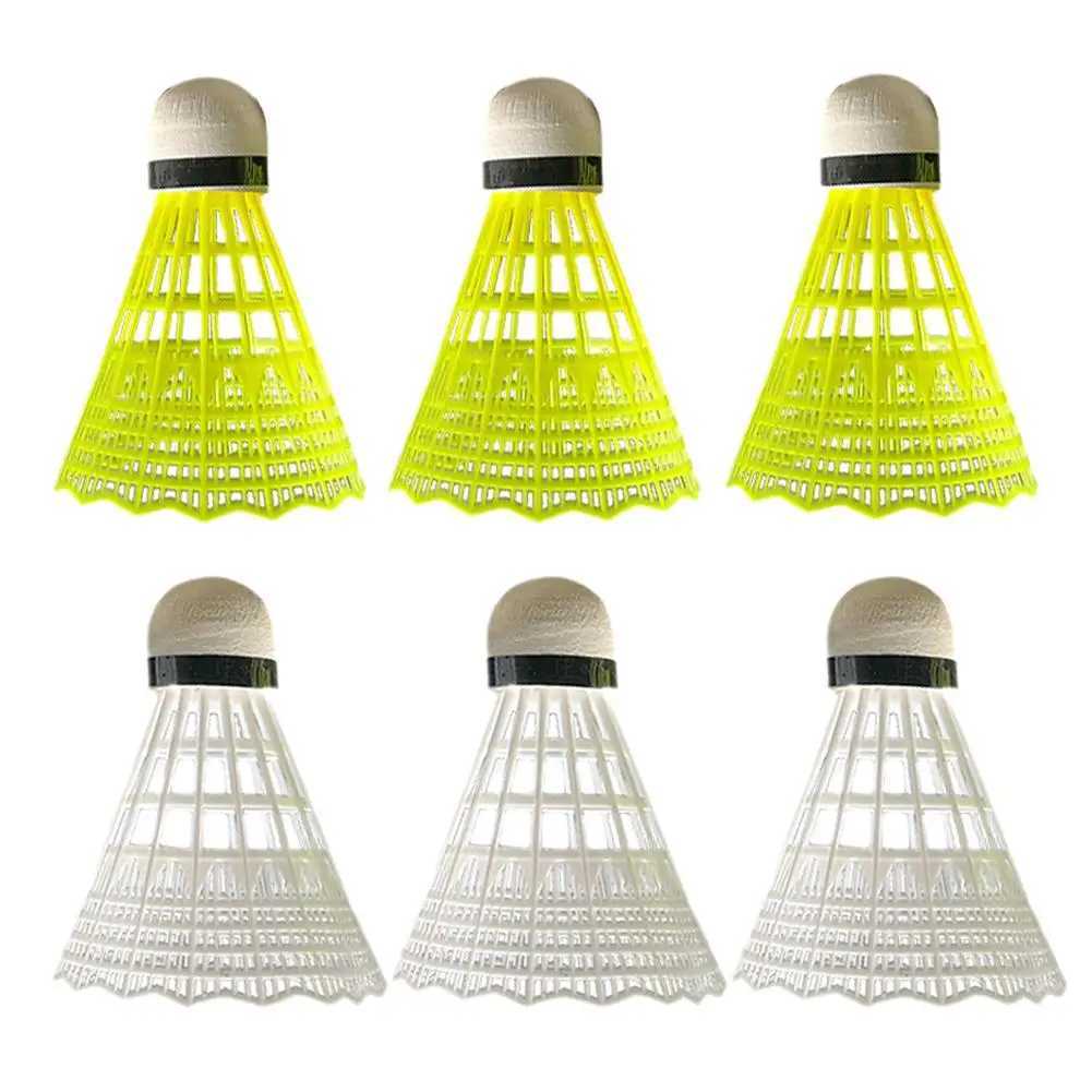 6/3pcs Badminton Balls Shuttlecock White Goose Feather Flying Stability Feather Shuttlecock Ball Outdoor Training Y240912