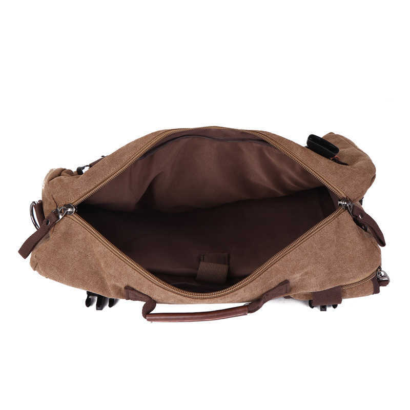 Outdoor backpack junior high school college canvas mountaineering bag Single Shoulder Messenger Bag Travel Bag 240915
