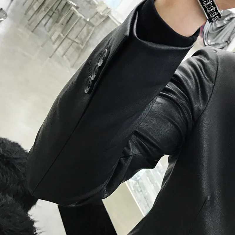 Mens Premium Brand Fashion Casual Leather Jacket/Male Slim Fit High Quality Leather Coats/Man Casual Clothes S-4XLX240913