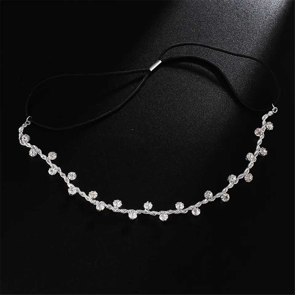 Crystal Rhinestones Head Bands Bridal Wedding Party Jewelry Hair Band Headdress Women Girls Temperament Hair Styling AccessoriesX240913