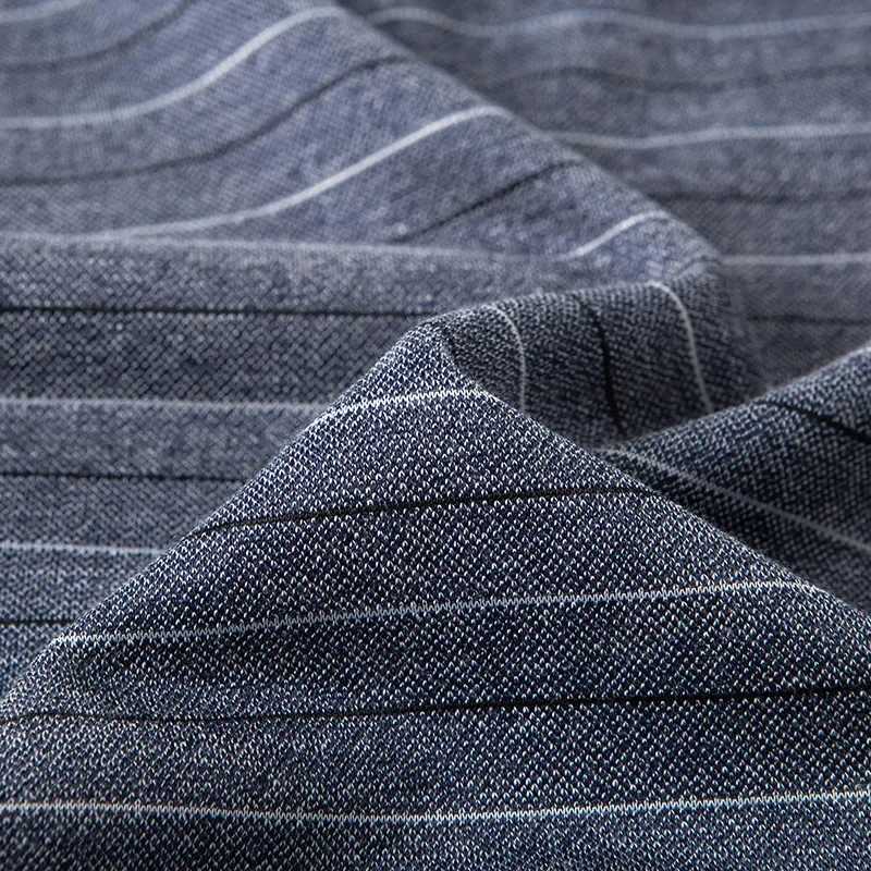 Spring and Autumn mens striped lapel business casual T-shirt middle-aged and elderly dad long sleeved polo shirt sweat absorbing high color W240913