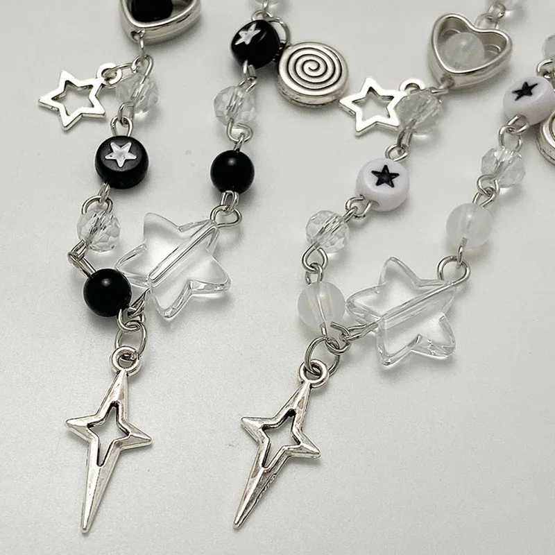 2/1 Tredny Y2K couple bracelet girl matching bracelet who truly cares about album inspiration bead bracelet friend jewelry gift W240913