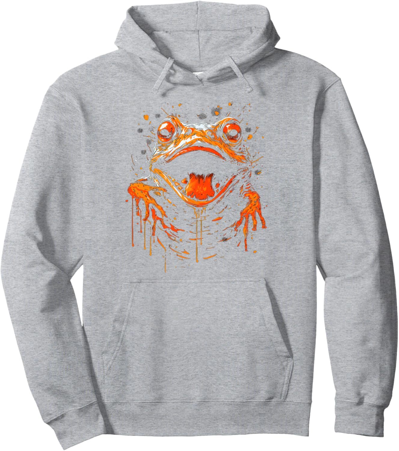 Hoodie for Mens Womens Halloween Frog Costume Scary Horror Creepy Halloween Party Pullover Hoodie Graphic Hoodies sweatshirt Pullover Long Sleeve
