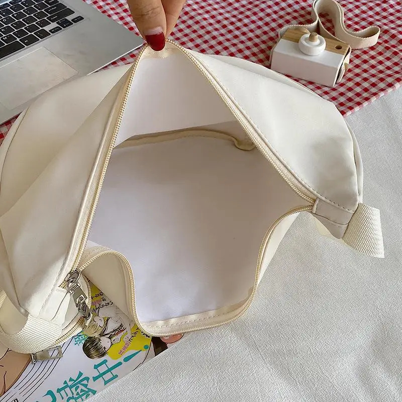 Fashion homeless cross body bag mens nylon shoulder messenger bag zipper strap wallet solid color street sports travel wallet 240912