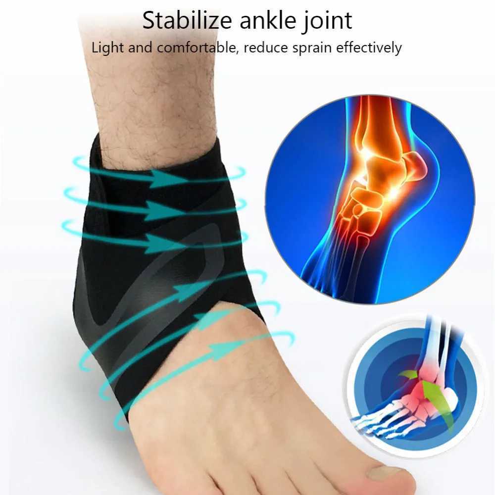 Sports Ankle Brace Compression Sleeves Adjustable Ankle Support Elastic Foot Bandage Protective Wrap for Tendon Pain Relief Y240913