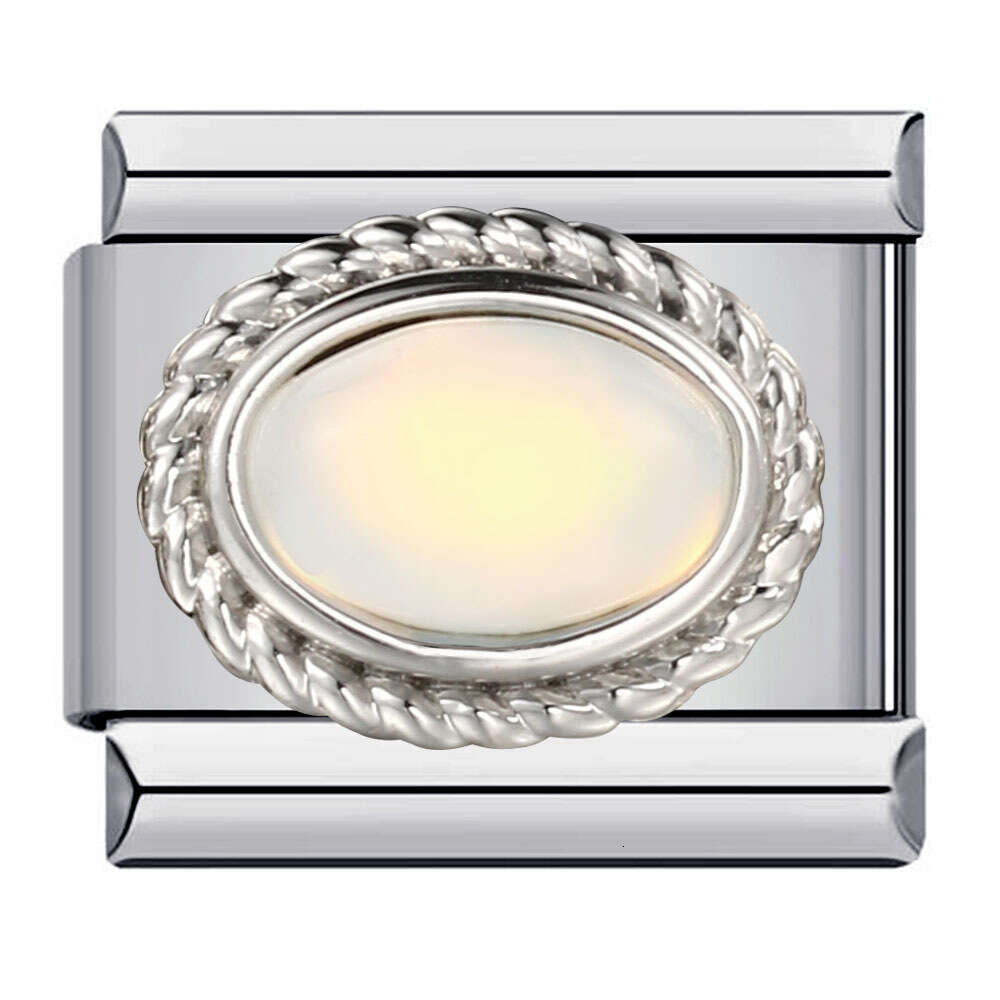 Fashion 12Th Birthday Stone Bead Welded Color Zircon DIY Elastic Bracelet Italian Charm Links Fit 9Mm Bracelet Jewelry DIY Making Gifts