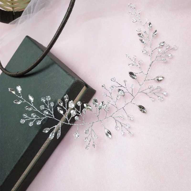 1pcs Women Fashion Elegant Crystal Wedding Bridal Hair Accessories Decorative Hair Jewelry Headband Hair Ornaments HeaddressX240913