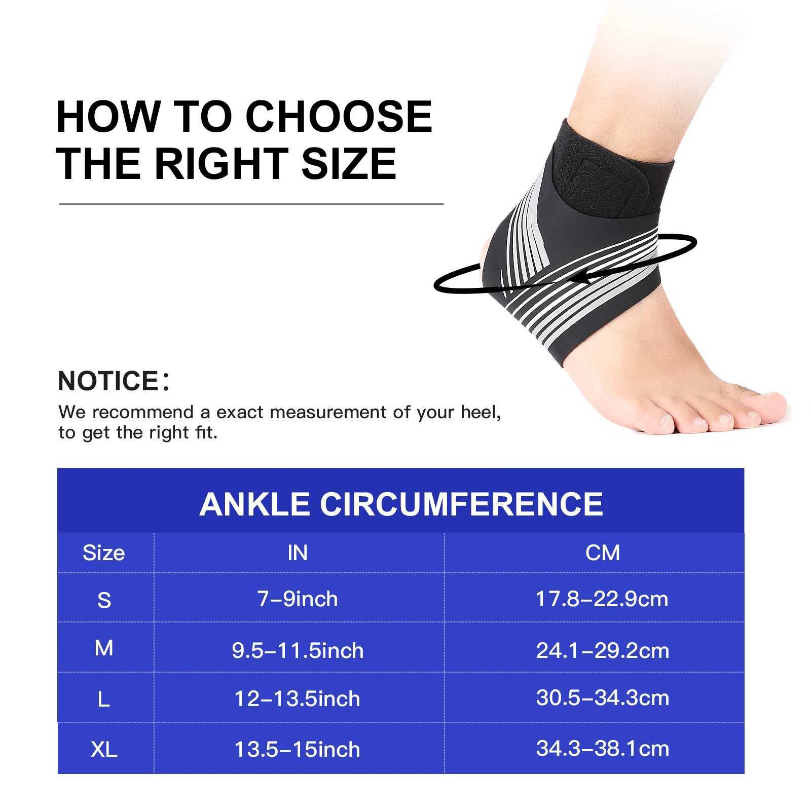 1 Pc Adjustable Compression Ankle Support Men Women Strong Ankle Brace Sports Protection Y240913