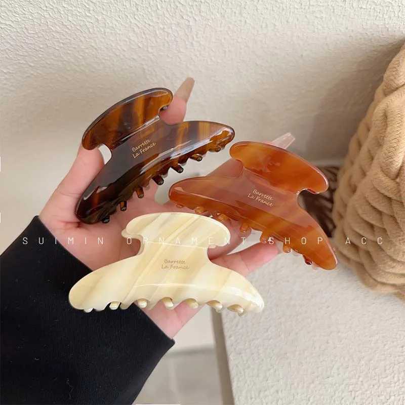 High-end Acetate Large Plate Hair Claw Fashion Hair Accessories Women Back Head Clip Boutique Cute Girl Hairpin Headwear NewX240912