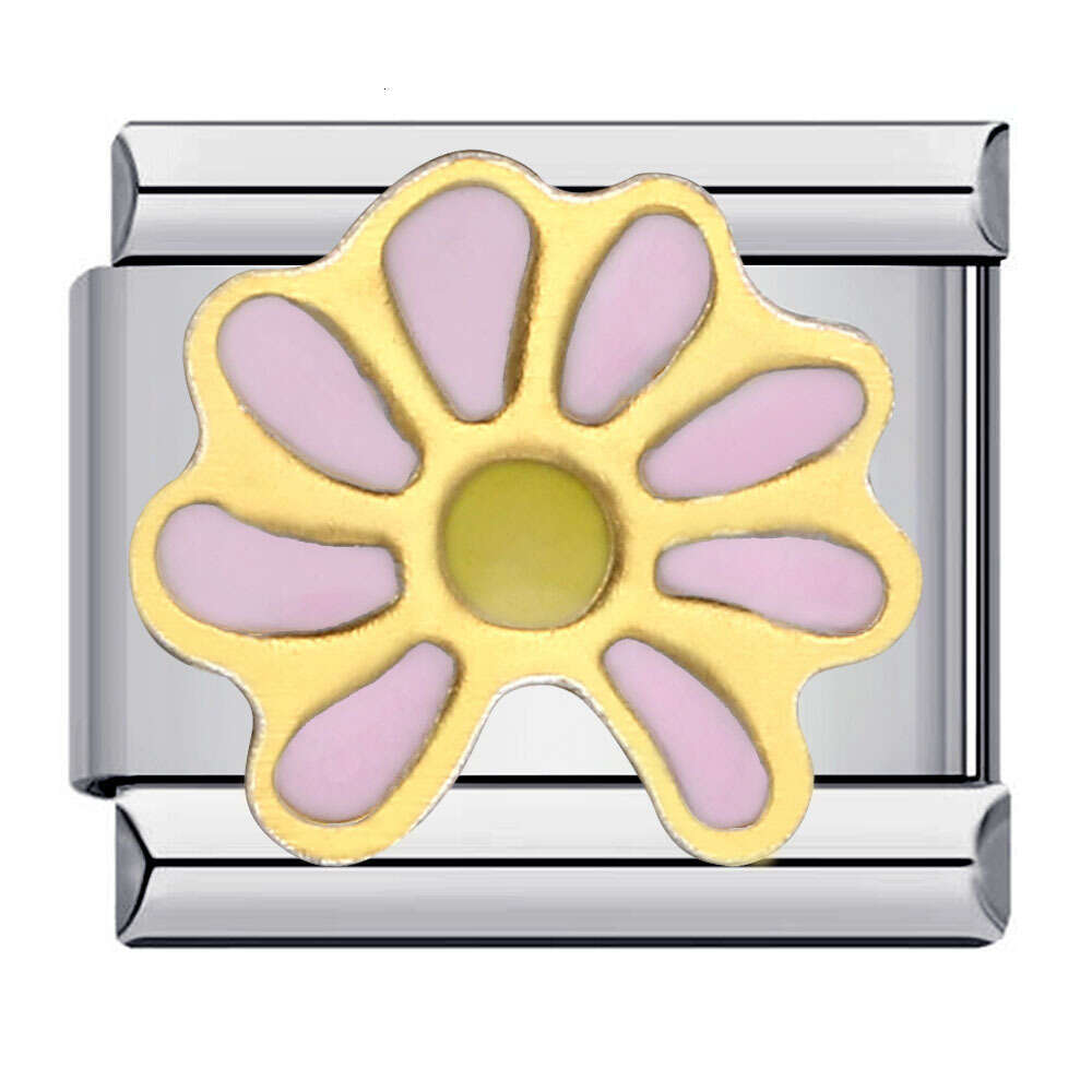 Wer World Bead Titanium Steel Welded Enamel Bracelet DIY Elastic Splicing Strap Chain Italian Charm Links Fit 9Mm Bracelet Jewelry DIY Making Gifts