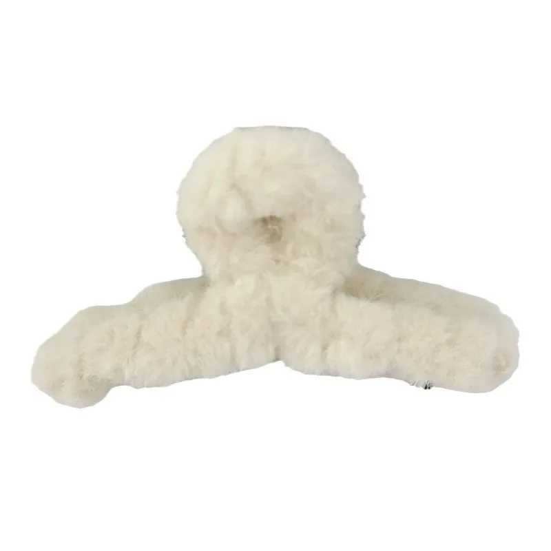 plush claw for women elegant acrylic clips fake hair clip crab clip for girls hair accessoriesX240912