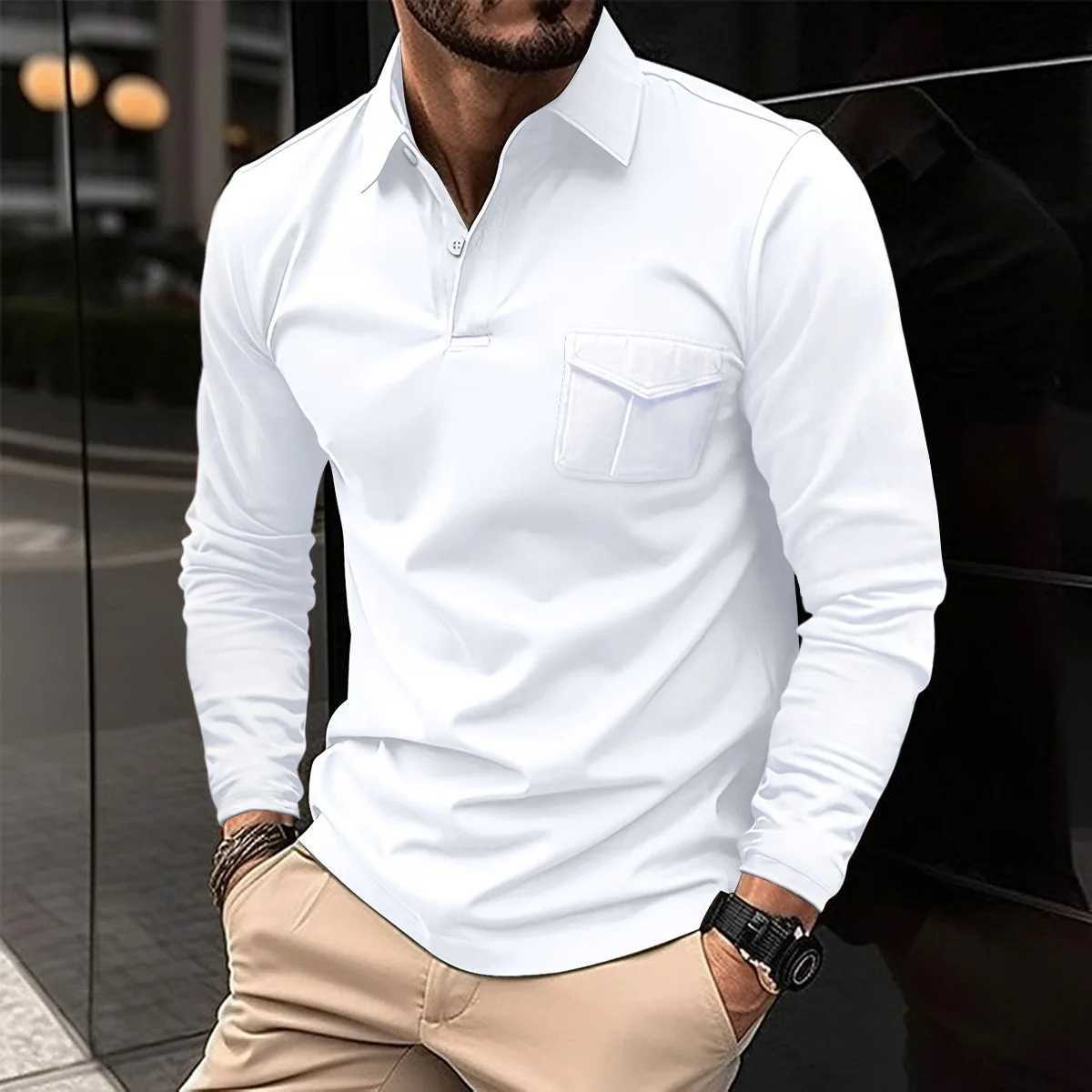 High quality summer mens sleeping polo shirt fashionable casual sporty breathable skin friendly round neck fitness jar W24091315