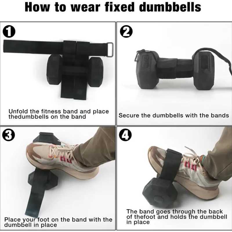 1/2pcs Dumbbell Ankle Strap Weight Lifting Foot Bands Tibialis Trainer Leg Muscle Strengthen Training Workout Fitness Equipment Y240913