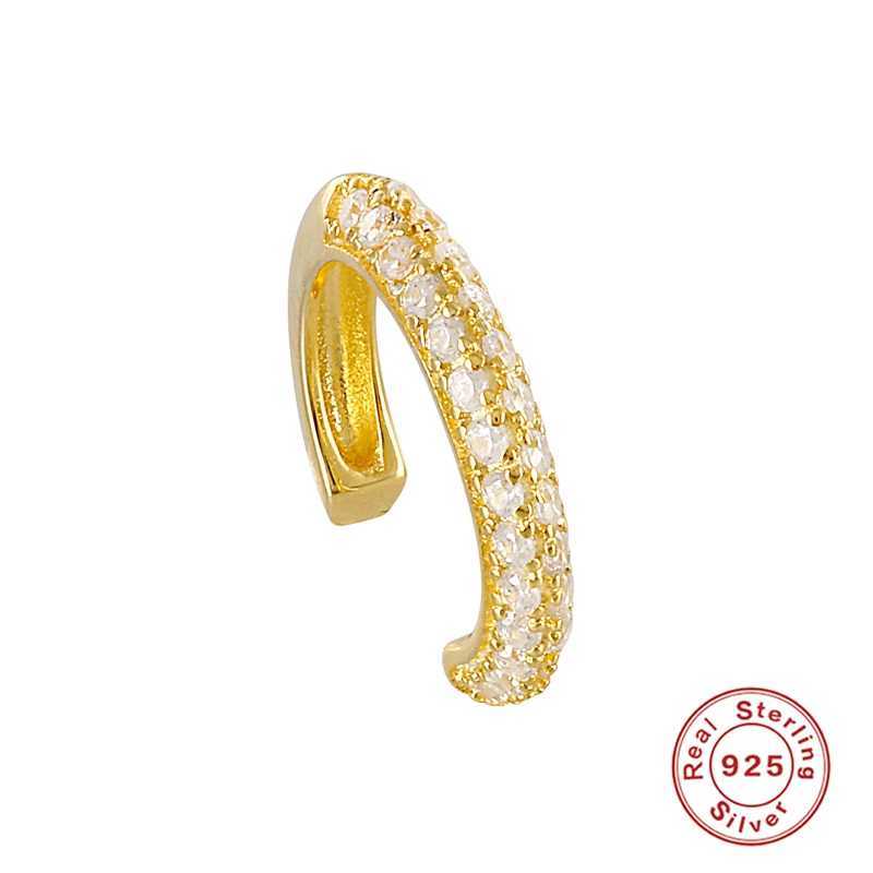 925 sterling silver Star Ear Cuff Micro Pave CZ Zircon Non Pierced Small Sized Girl Clip Earring Cuff Korean Earcuff Jewelry A30X240913