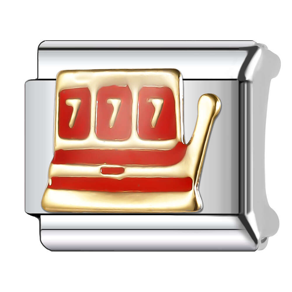 New Women's Gift 12 Birth months Bead Italian Charms Links Bangle Beads Fit 9mm Stainless Steel Bracelet Making DIY For Women Fashion Jewelry